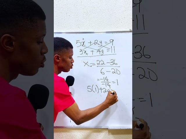 Simultaneous equation trick. #maths #stemeducation #mathstricks