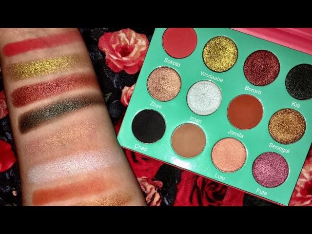 Saharan Palette by JUVIAS PLACE Swatches on PALE SKIN  MAKEUPBYTASHAXO