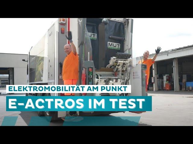 Der E-Actros im Test beim Abfallservice Salzburg