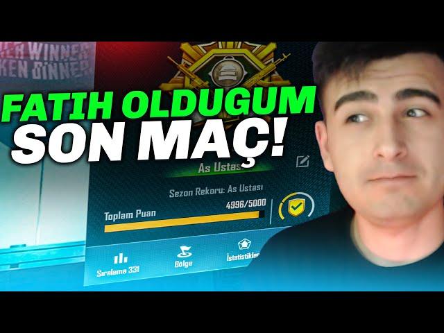 C7S21 FATİH OLDUM! FATİH OLDUĞUM SON MAÇ! PUBG Mobile