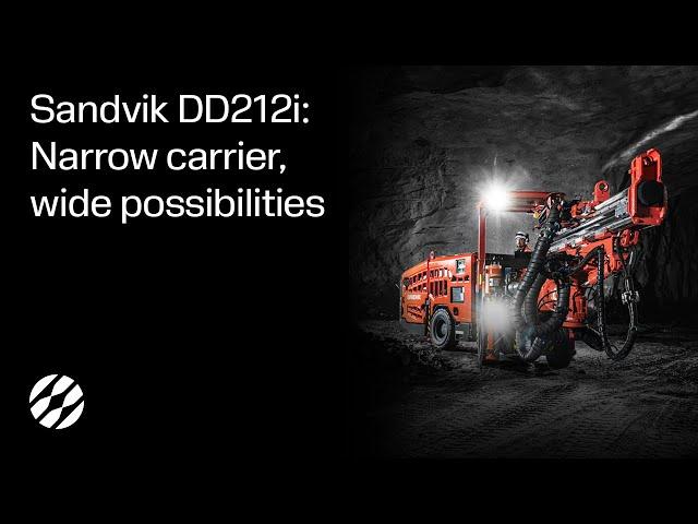 Sandvik DD212i: Narrow carrier, wide possibilities