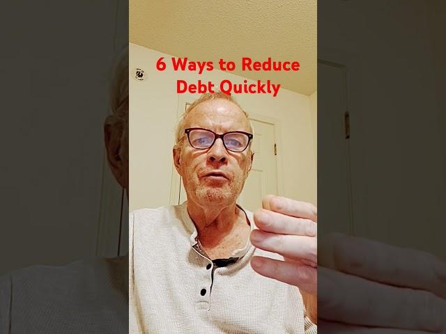 How To Reduce Debt Quickly 6 Hacks ,#Reduce Debt #Debt #Debt Free