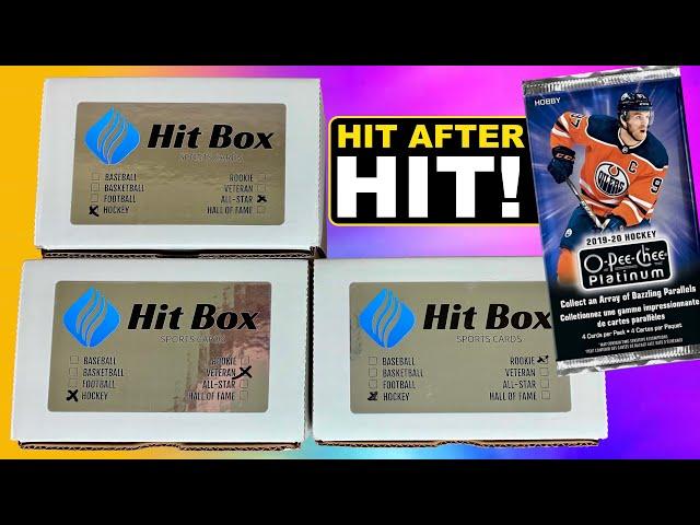 LOOSE PACK LUCK! - Opening The Hit Box Sports Cards Hockey Card Subscription Boxes April 2024