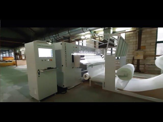 M-1200 Multi Needle Chain Stitch Quilting Machine and M-5000 Cutting Machine-UKRAINE INSTALLATION