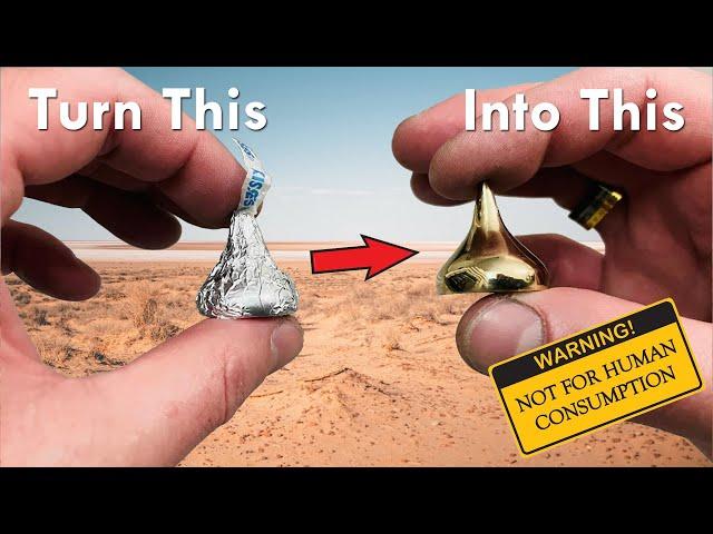 DO NOT EAT The Golden Hershey Kiss! - Casting Amazing Kisses In Solid Bronze