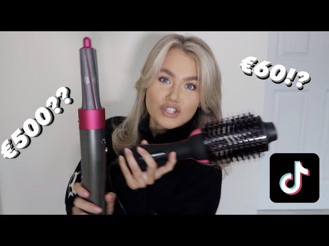 DYSON AIRWRAP vs THE TIK TOK BRUSH?! | FULL HAIR TUTORIAL