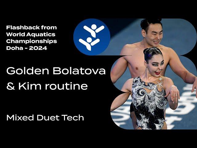 Winning Performance -  Nargiza Bolatova and  Eduard Kim in the Mixed Duet Technical 