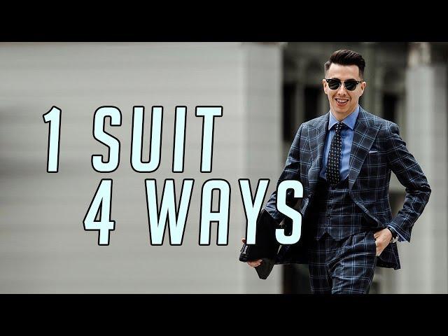 How to Wear 1 Suit FOUR Ways || Men's Fashion 2018 || Gent's Lounge