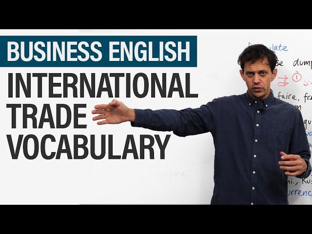 Vocabulary of International Trade | Business English