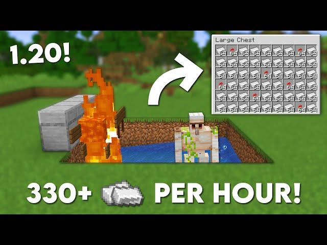 Minecraft 1.20 Easy IRON Farm Tutorial - 330+ Per Hour