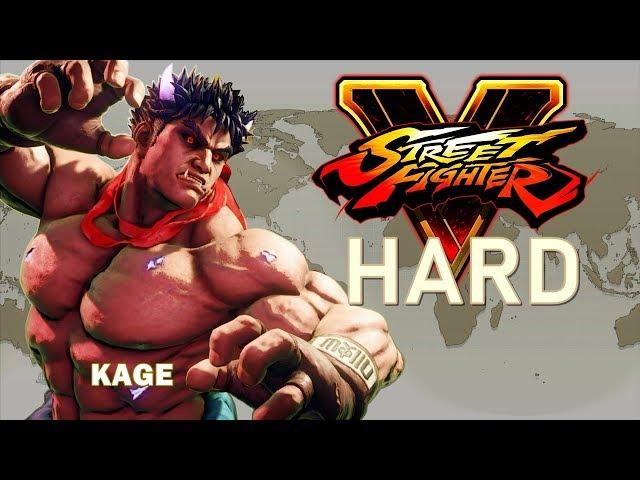 Street Fighter V - Kage Arcade Mode (HARD)