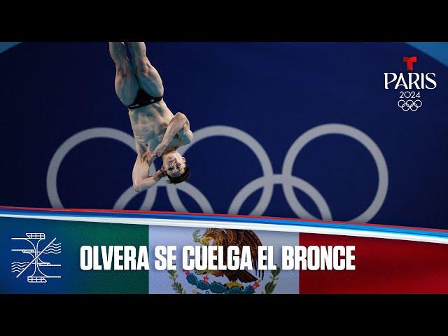 Osmar Olvera de México gana el bronce en Clavados | Juegos Olímpicos París 2024