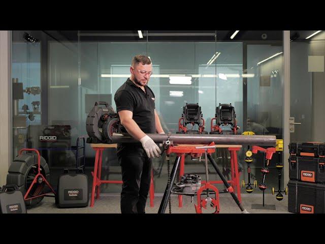 Желобонакатчик модели RIDGID 915 для накатки желобков на стальных, медных, пвх, и нержавеющих трубах