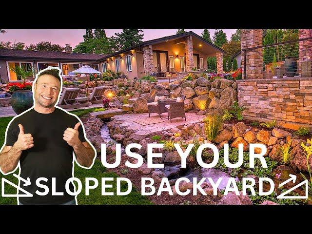 Backyard Slope Solutions (How to USE your Sloped Backyard)