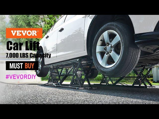 VEVOR Car Lift | Heavy-duty Carbon Steel, Auto Car Jack Lifts for Home/ Garage/ Shop