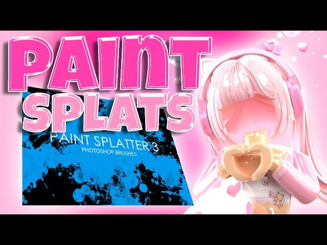 How to get PAINT SPLATS For Your GFX !