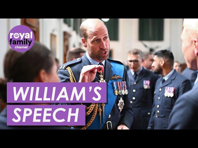 Prince William Warns of ‘Future Threats’ on Visit to RAF College