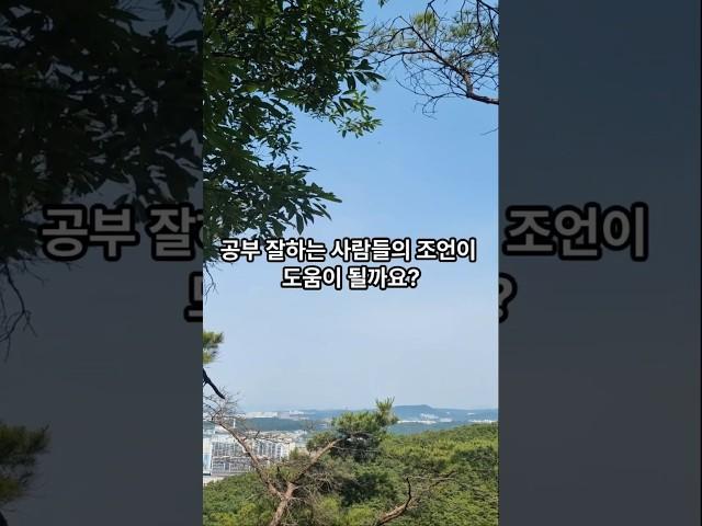 공부 잘하는 사람들의 조언이 도움이 될까요 ?    #지식 #교육공학 #mbti #공부 #조언