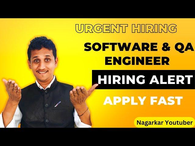 Switch your IT Job | Vacancies Software Engineer | Testing Jobs for Fresher | Nagarkar Youtuber