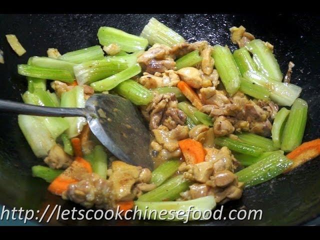 Hong Kong Recipe : Stir-fried Chicken with Celery