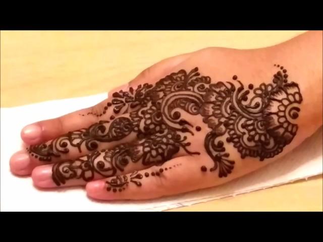 DIY Quick and Easy Detailed Henna Mehndi Design By CreativeFlows