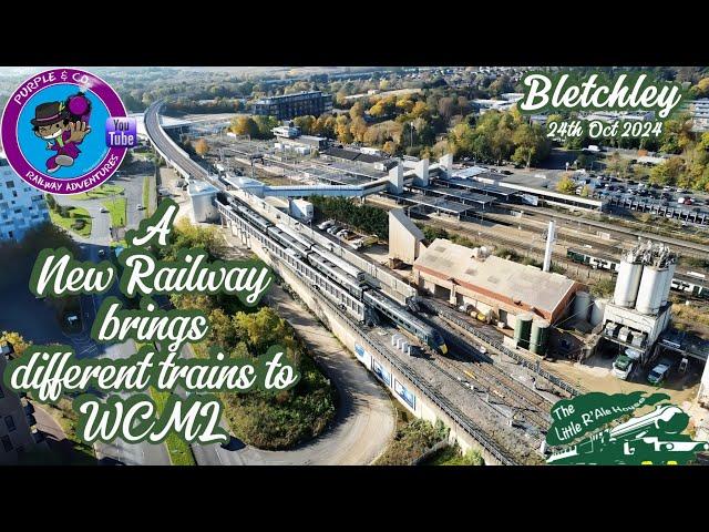 A NEW! railway brings new trains to Bletchley WCML 24/10/2024