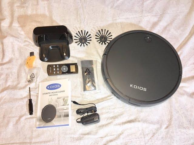 KOIOS Robotic Vacuum Cleaner, Unboxing, Operation and Review