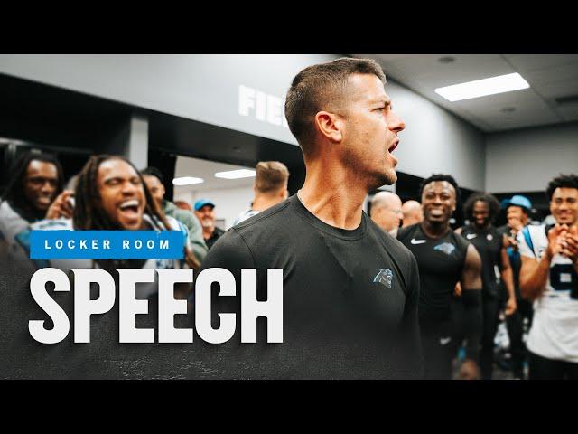 Dave Canales Breaks Down Locker Room After the Panthers Dismantle the Raiders | Carolina Panthers