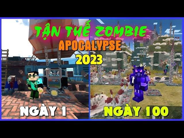 TÓM TẮT 100 NGÀY MINECRAFT TẬN THẾ ZOMBIE APOCALYPSE 1.19.2 - HÀNH TRÌNH SĂN LÙNG BỘ GIÁP SIÊU MẠNH