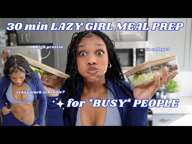 BEGINNER FRIENDLY MEAL PREP for *BUSY people | high protein, simple, college student approved meals