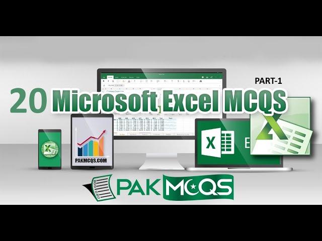 Ms Excel Mcqs Questions and Answers | important Mcqs| part-1 | PAKMCQS.COM