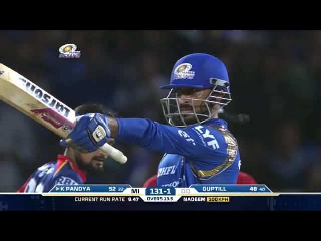 MI-DD: Krunal Pandya's blistering knock helps MI win