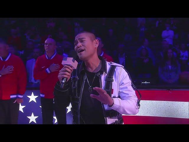 I actually sang the National Anthem at an NBA game.