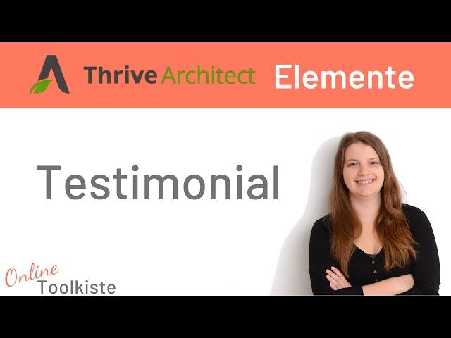 Das Testimonial Element | Thrive Architect deutsch