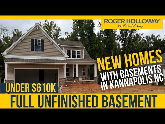 New Homes With Basements in Kannapolis NC (Near Charlotte)