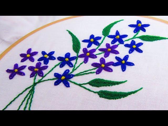 Hand embroidery  flower design by Nakshi Kantha World