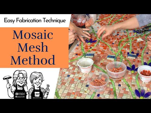Mosaic Mesh Mosaic Method, Easy Mosaic Fabrication Technique