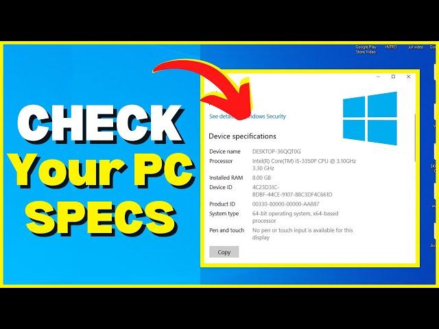 How To Check PC/LAPTOP Specs On Windows (2023)