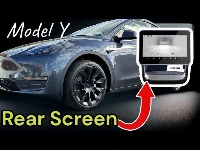 Tesla Model Y Rear Entertainment screen | Tesery 8" Rear Screen Installation & Review