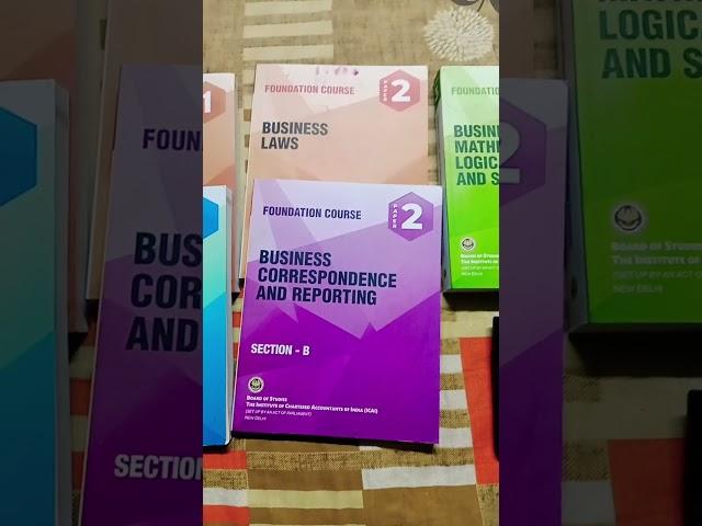  2023 May/June CA Foundation Book Unboxing #caaspirants #calife #viralvideo #viral