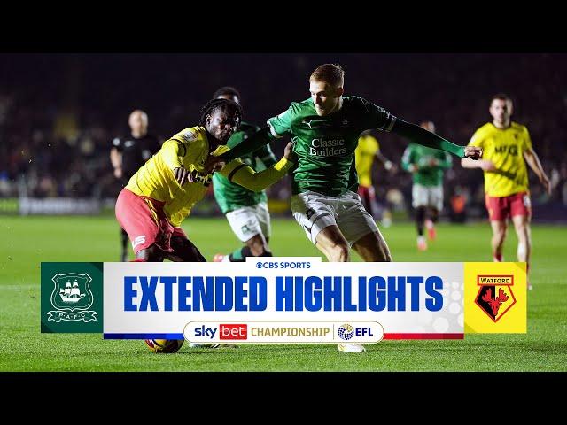 Plymouth Argyle vs. Watford: Extended Highlights | EFL Championship | CBS Sports Golazo - Europe