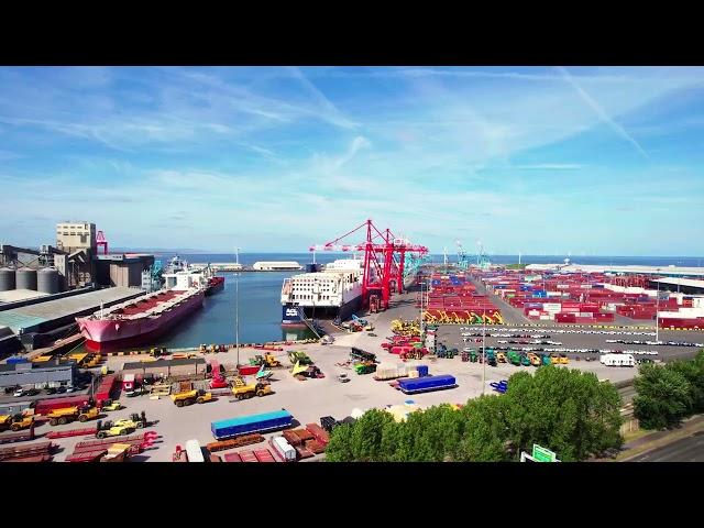 Automated Drone Flight - Litchi - Gladstone Dock Shipping Containers - Day & Night - Liverpool