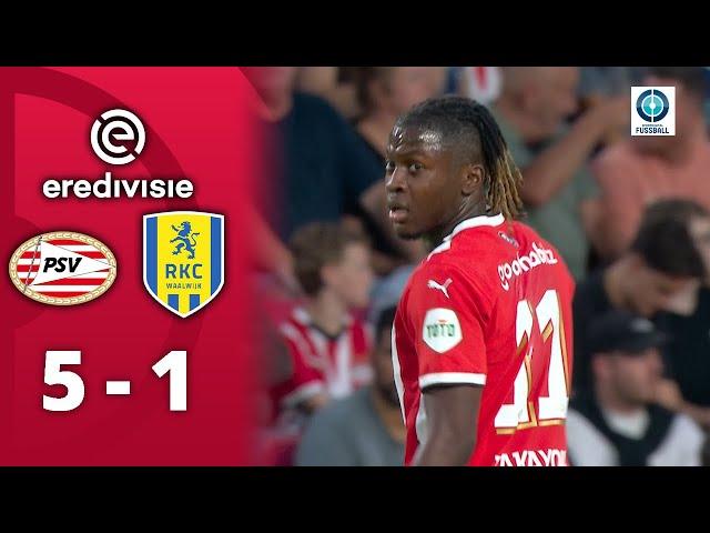 Bakayoko eröffnet Torfestival: Der Meister PSV überrennt die RKC | PSV Eindhoven - RKC Waalwijk