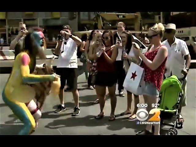 Naked Man In Times Square on CBS w/ Matthew Silver (love yourself guy)