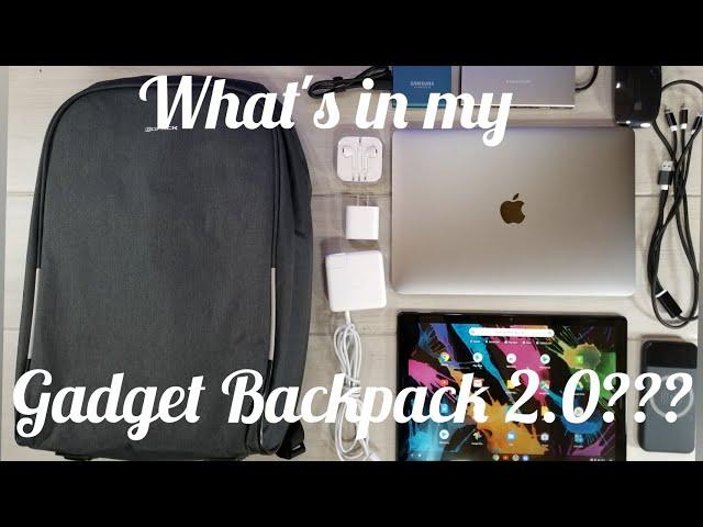 What's In My Gadget Bag 2.0??? Kopack Anti-Theft Tech Backpack Review...