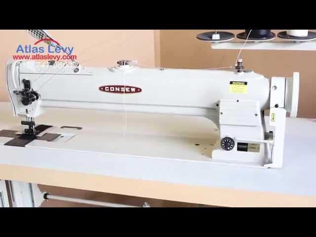 Consew 339RBL-25 Long Arm Double Needle, Walking Foot Sewing Machine