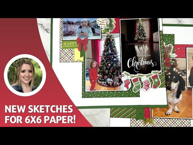 12x12 Scrapbooking Ideas Using 6x6 Paper + New Sketchbook!