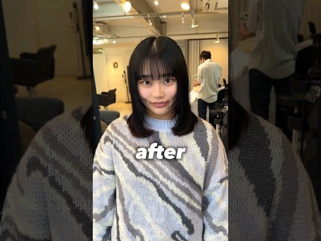 レイヤーカットで可愛くイメチェン#shorts #hair #haircut #hairstyle #レイヤー #レイヤーカット #レイヤースタイル #ウルフカット #ウルフ #表参道美容室