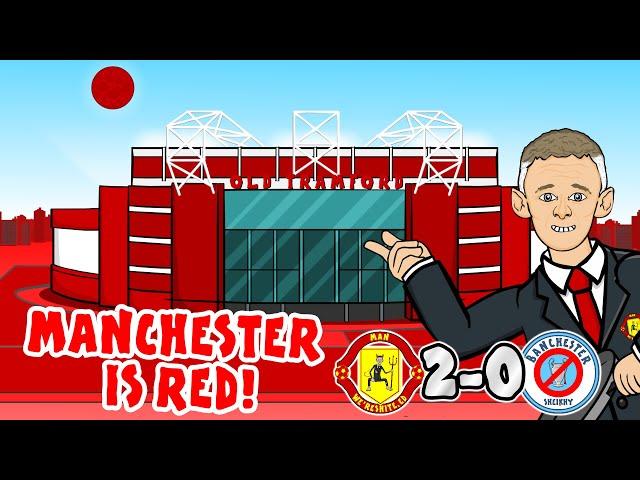 2-0! Manchester is RED! Man Utd vs Man City 2020 (Parody Goals Highlights Song Martial McTominay)