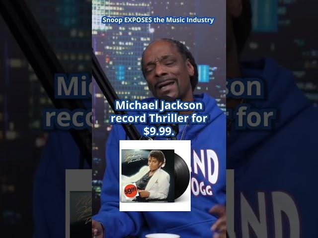 Snoop Dogg EXPOSING Music Industry: Michael Jackson & Taylor Swift (via Full Send Podcast) #shorts